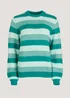 Green Stripe Jumper - S Image 5