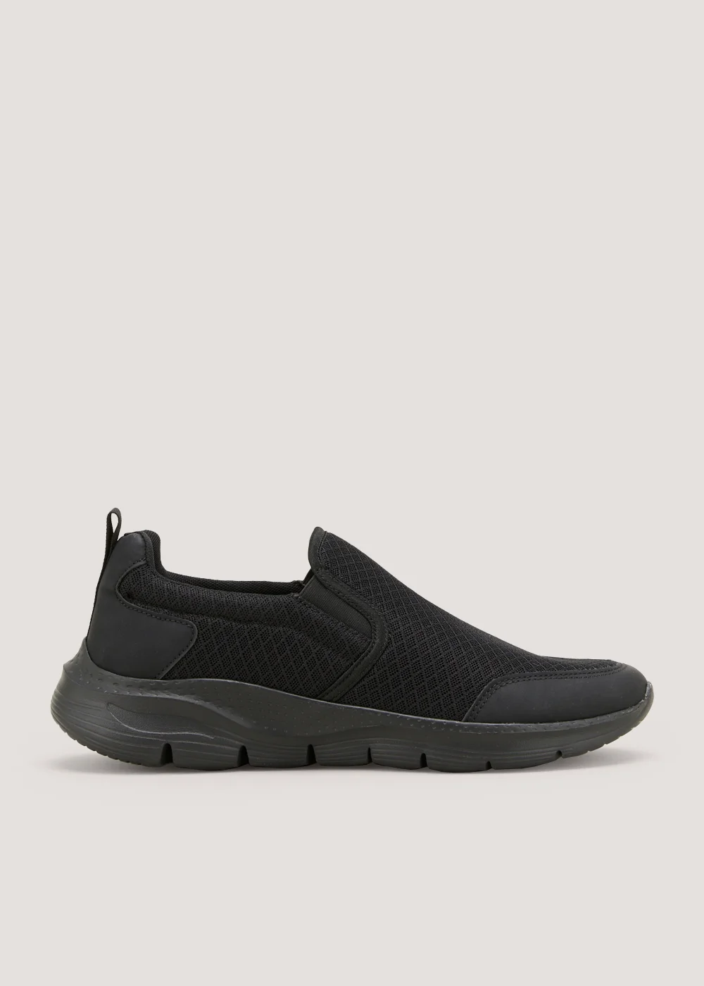 Soleflex Black Mesh Slip On Trainers - 6 Image 1