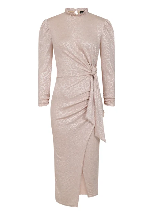 Little Mistress Stone Tie Waist Midi Dress - 14 Image 2