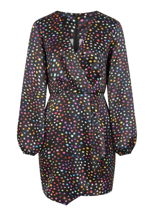Little Mistress Black Spot Mini Dress - 8 Image 2