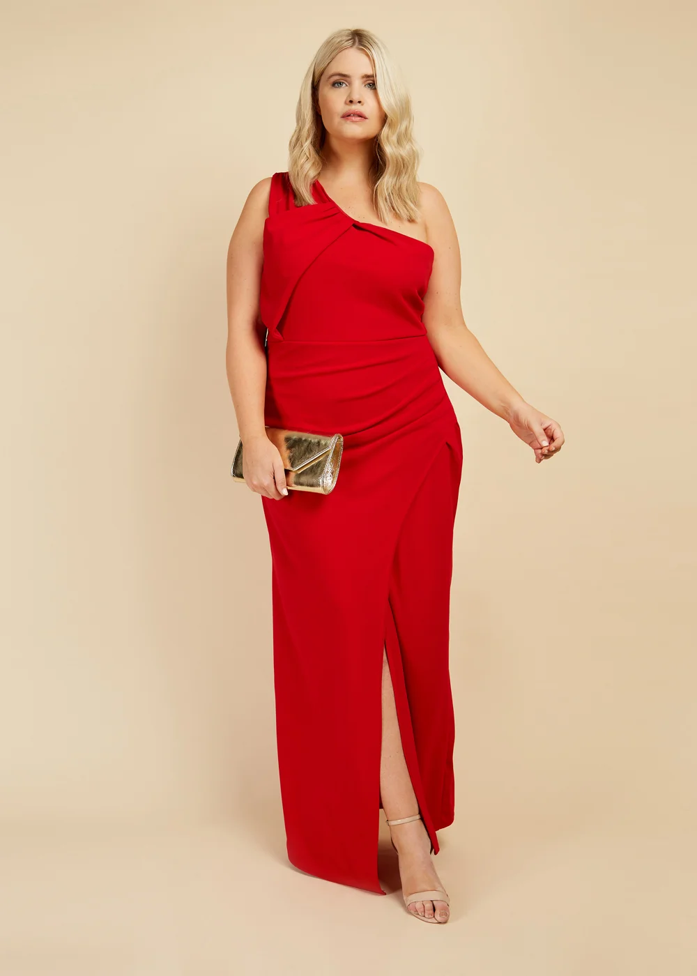 little mistress one shoulder maxi dress Navy Asymmetric Embellished Maxi Dress