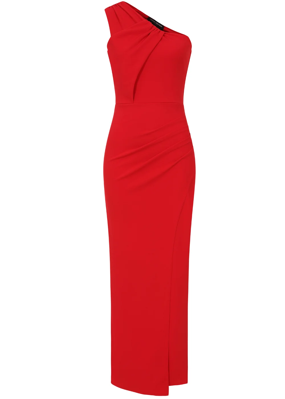 little mistress one shoulder maxi dress Little Mistress Bridesmaid one shoulder wrap dress in golden