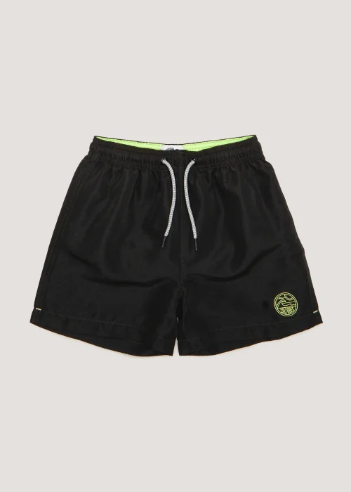 Boys Black Swim Shorts (4-13yrs) - Age 3 - 4 Years Image 1