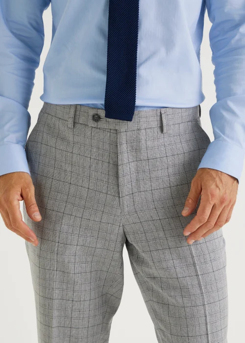 Taylor & Wright Washington Grey Tailored Fit Suit Trousers - 32 Waist 29 Leg Image 4