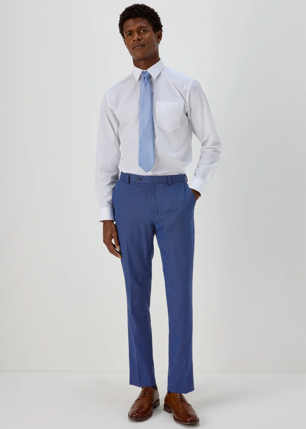 Taylor & Wright Douglas Blue Skinny Fit Suit Trousers - 30 Waist 31 Leg Image 4