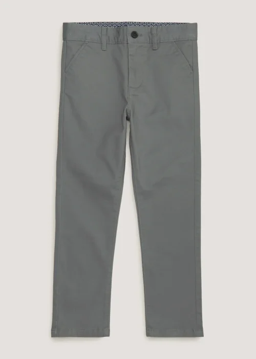 Boys Grey Chinos (4-13yrs) - Age 4 Years Image 1