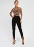 Girls on Film Black Slit Trousers - Size 6 Image 4