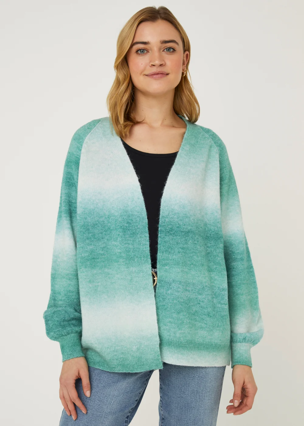 Green Ombre Cardigan - S Image 1