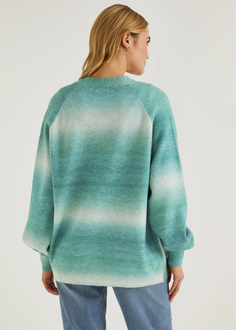 Green Ombre Cardigan - S Image 5