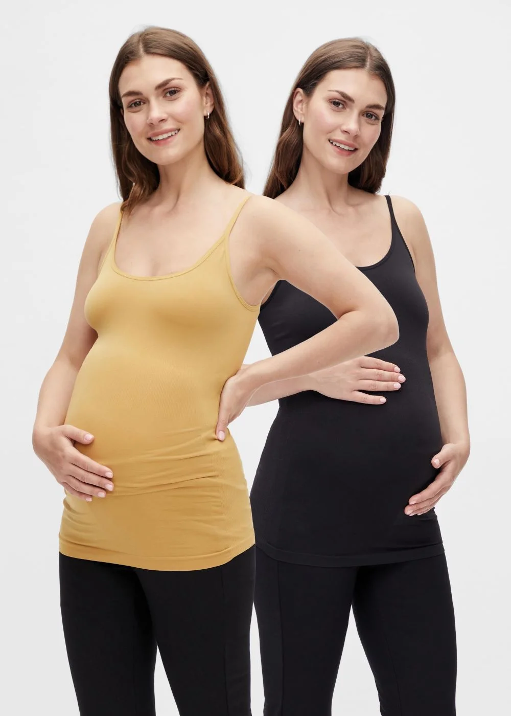 Mamalicious Maternity 2 Pack Cami Tops - One Size Image 1