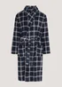 Navy Check Dressing Gown - Small Image 2