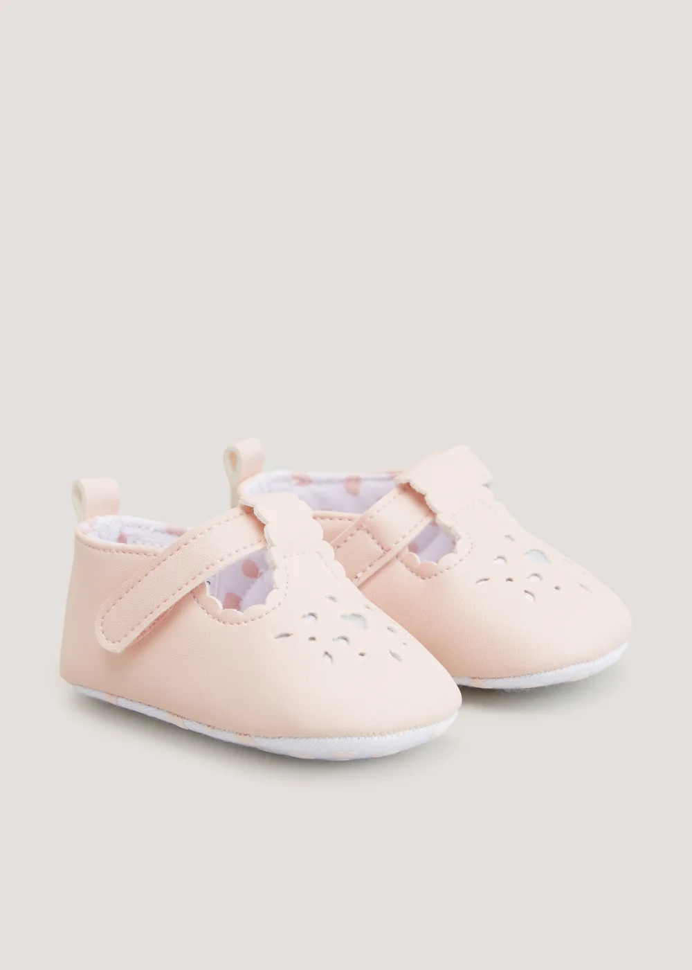 Pink Soft Sole Baby Shoes (Newborn-18mths) - Age 0 - 3 Months Image 1