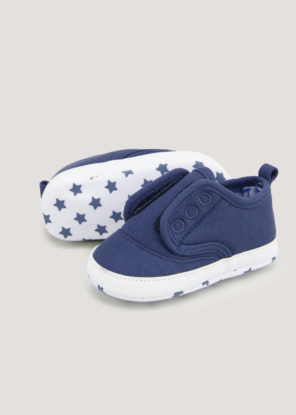 Blue Soft Sole Baby Shoes (Newborn-18mths) - Age 0 - 3 Months Image 2