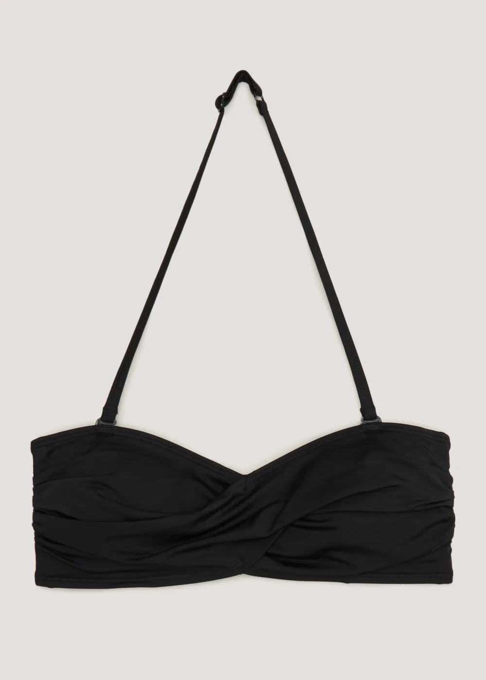 Black Twist Bandeau Bikini Top - 8 Image 3