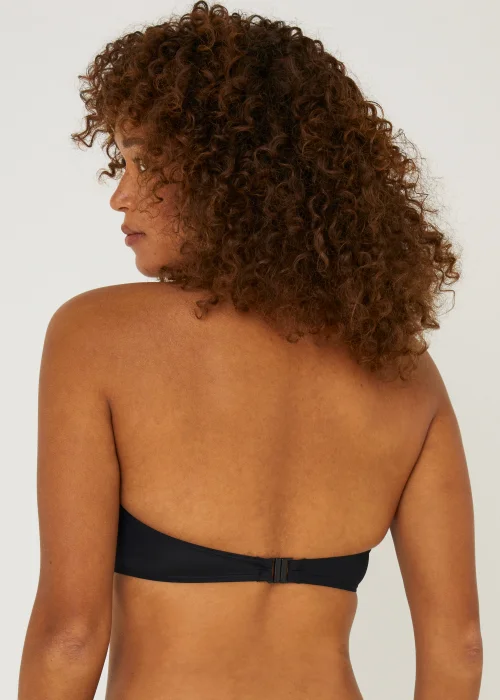 Black Twist Bandeau Bikini Top - 8 Image 2