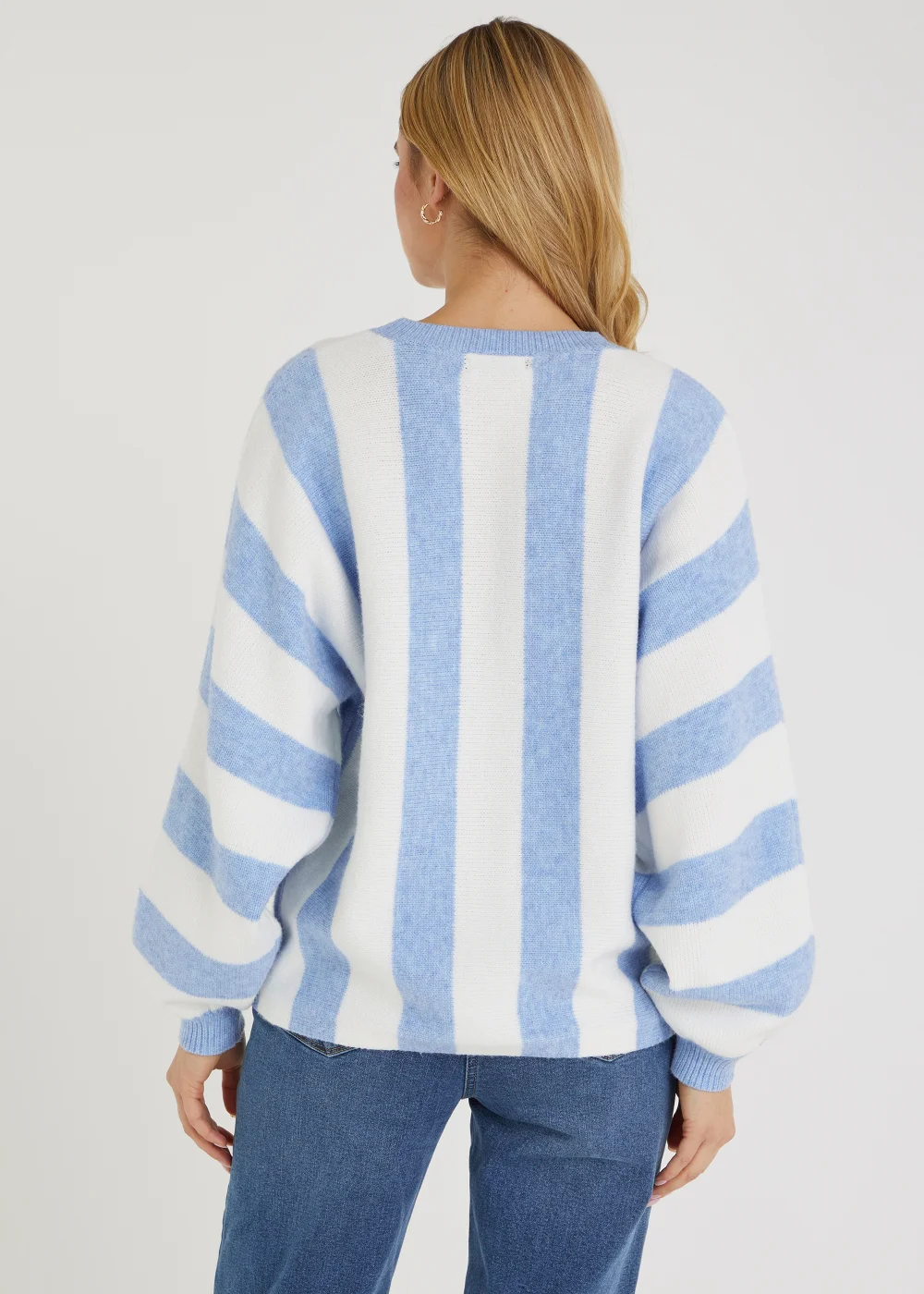 Papaya Petite Blue Stripe Jumper - Extra small Image 3
