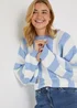 Papaya Petite Blue Stripe Jumper - Extra small Image 5