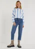 Papaya Petite Blue Stripe Jumper - Extra small Image 4