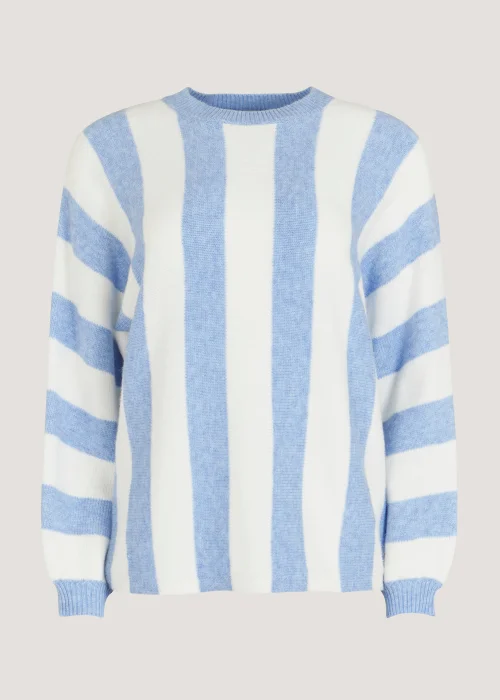 Papaya Petite Blue Stripe Jumper - Extra small Image 2