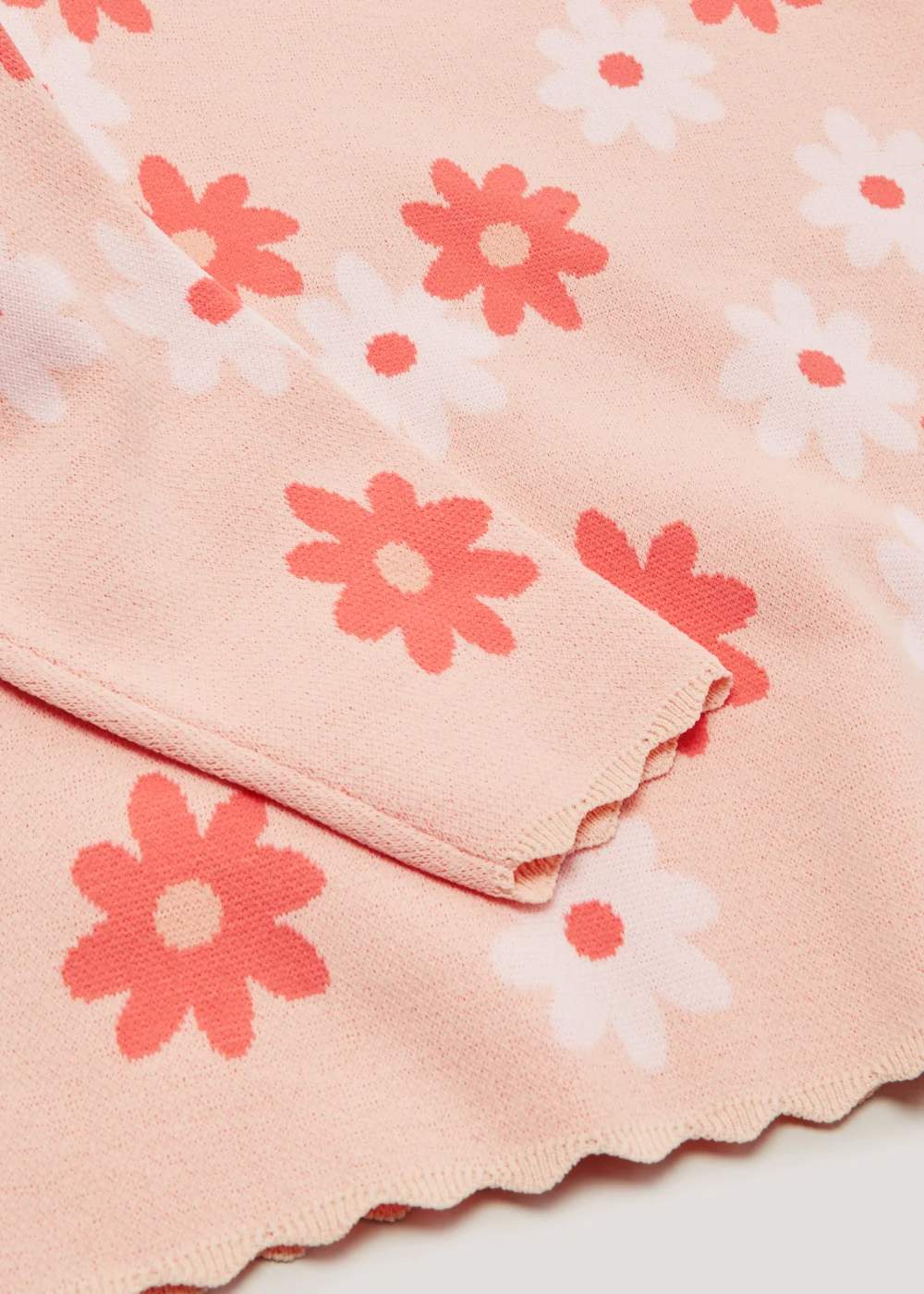 Girls Pink Daisy Jumper (4-13yrs) - Age 4 Years Image 2