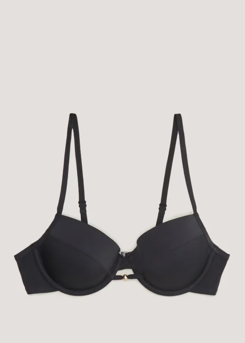 Black Underwired Bikini Top - 32B Image 3