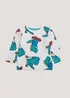 Boys Grey Marl Dinosaur Print Long Sleeve T-Shirt (9mths-6yrs) - Age 18 - 23 Months Image 1