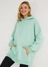 Green Longline Hoodie - S Image 1