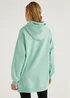 Green Longline Hoodie - S Image 3