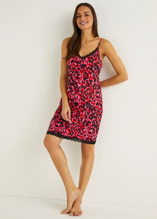 Red Animal Print Chemise - Extra small Image 1