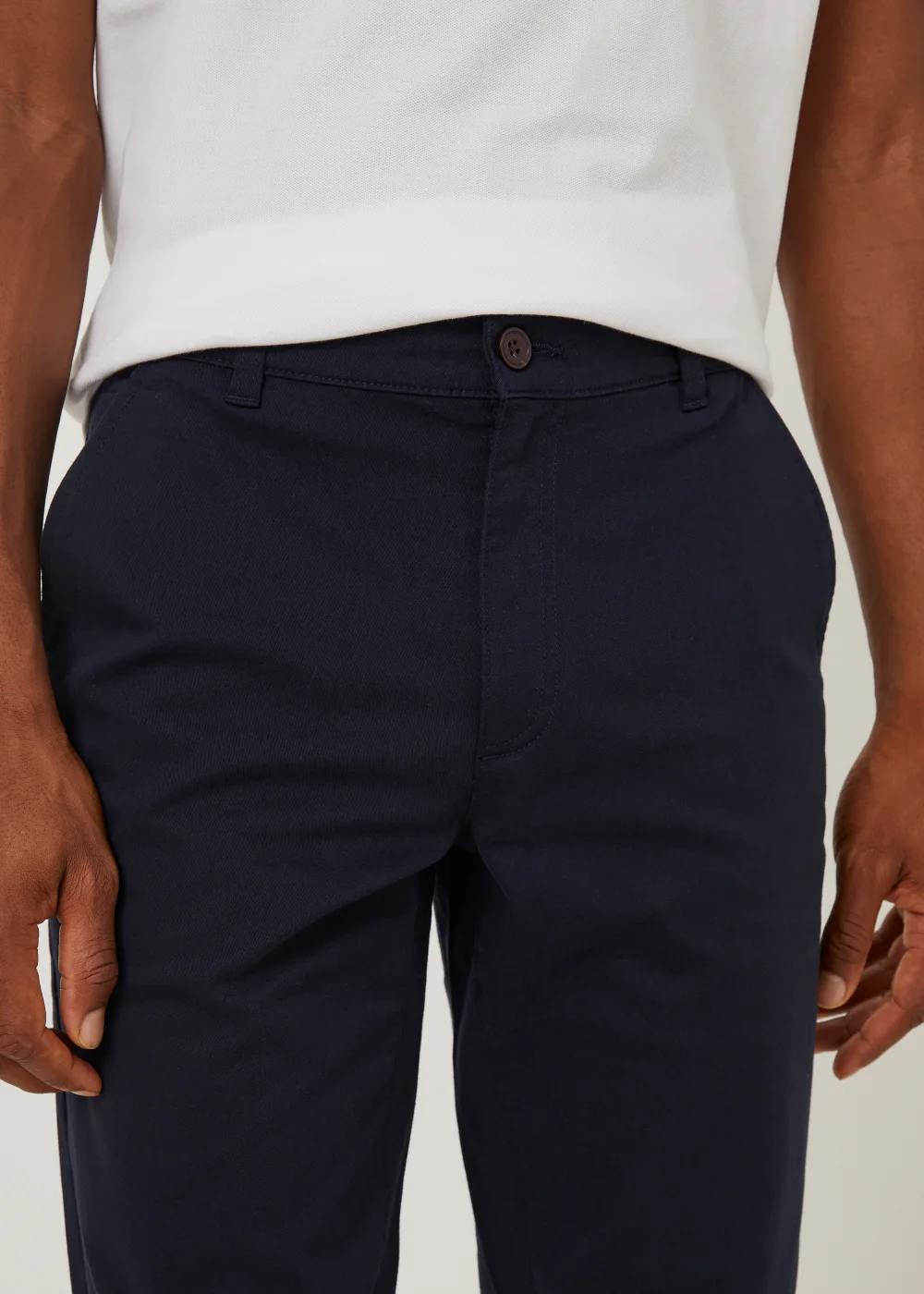 Farah Lawson Navy Twill Chinos - 30 Waist Regular Image 5