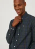 Farah Edina Green Check Oxford Shirt - Medium Image 5