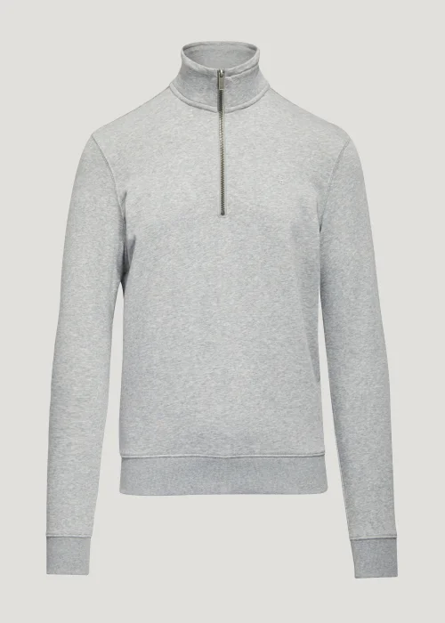 Farah Aintree Grey 1/4 Zip Sweatshirt - Extra Large Image 4