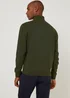 Farah Aintree Green 1/4 Zip Sweatshirt - Small Image 3
