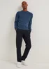 Farah Stern Navy Crew Neck Jumper - XXL Image 2