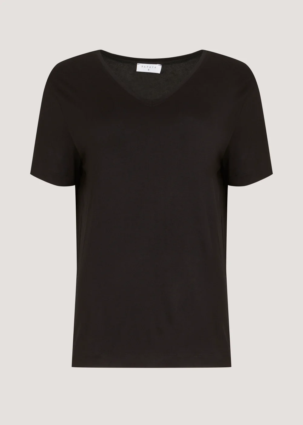 Black V-Neck T-Shirt - 8 Image 2
