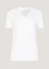 White Essential V-Neck T-Shirt - Size 8 Image 4
