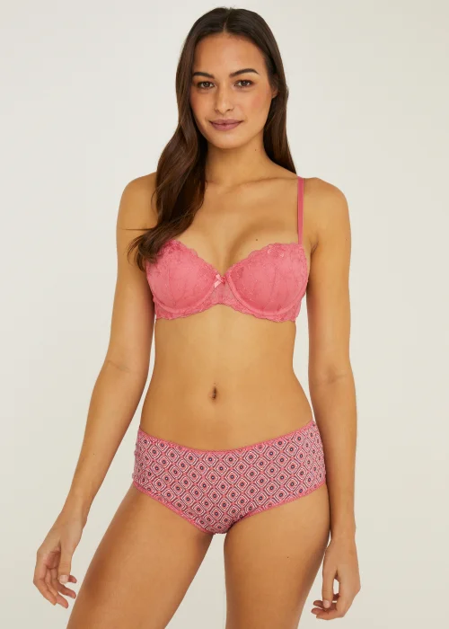 5 Pack Plain & Print Short Knickers - Size 8 Image 4