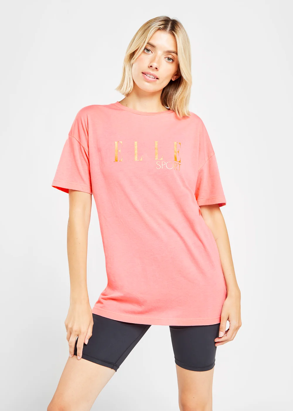 Elle Sport Peach Graphic T-Shirt - Extra small Image 1