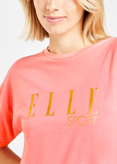 Elle Sport Peach Graphic T-Shirt - Extra small Image 2