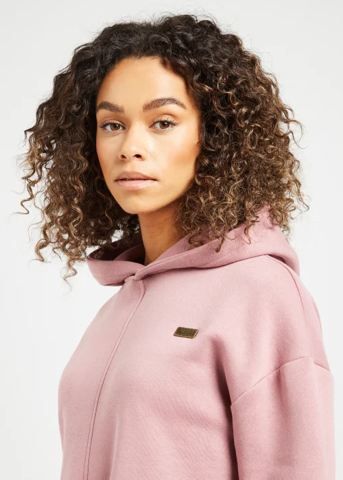 Elle Sport Pink Twist Front Cropped Hoodie - Extra small Image 4