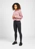 Elle Sport Pink Twist Front Cropped Hoodie - Extra small Image 1