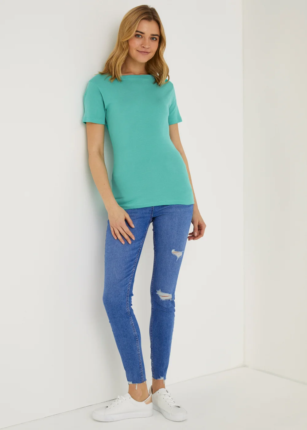 Turquoise Essential T-Shirt - Size 8 Image 4