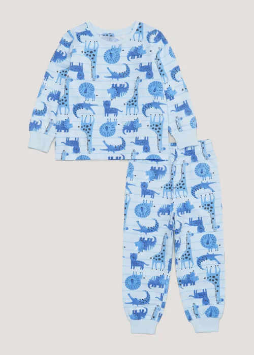 Boys Blue Jungle Pyjama Set (9mths-5yrs) - Age 18 - 23 Months Image 1
