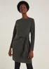 Grey Long Sleeve Jersey Dress - 8 Image 1