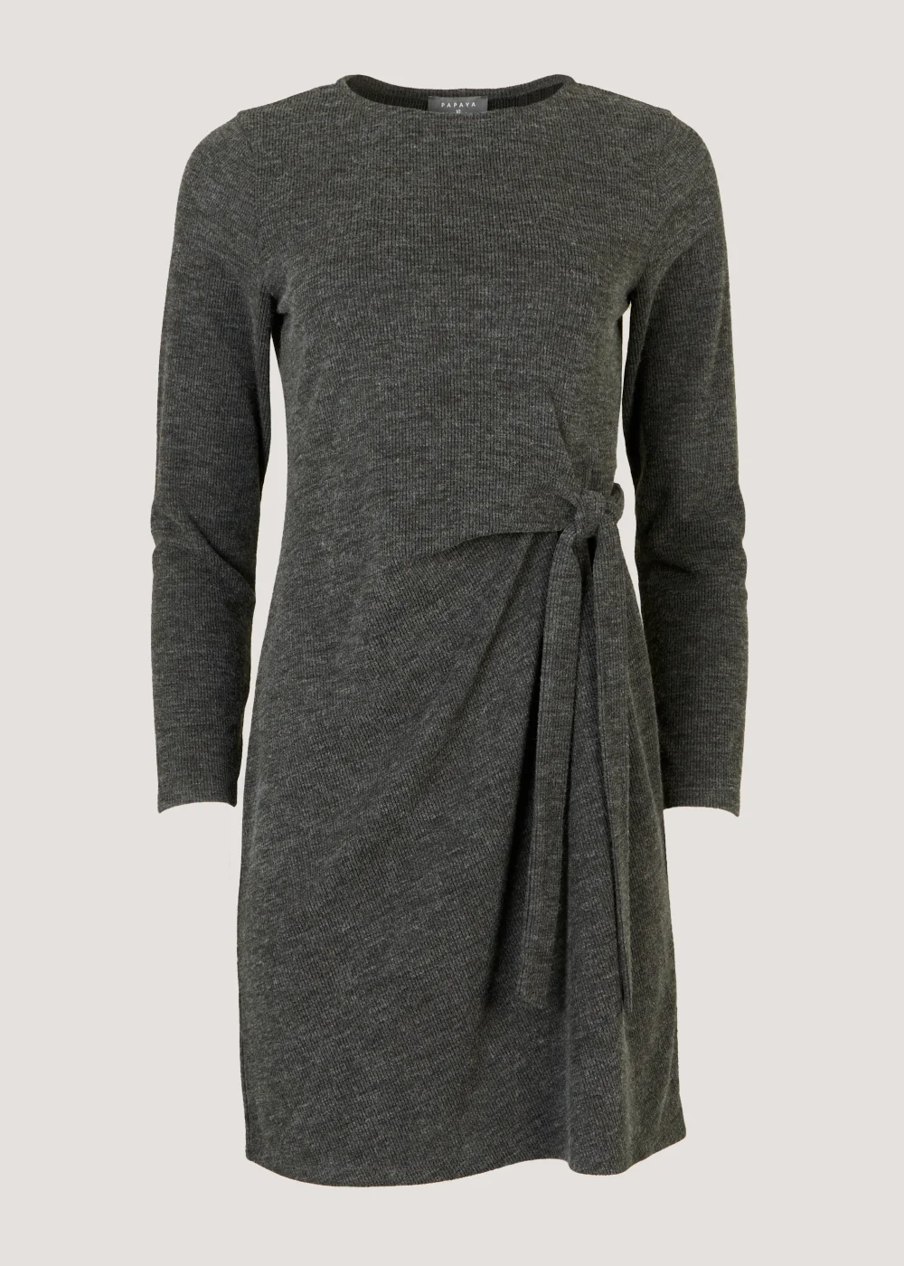 Grey Long Sleeve Jersey Dress - 8 Image 3