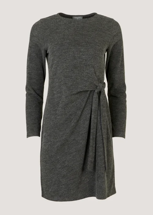 Grey Long Sleeve Jersey Dress - 8 Image 3