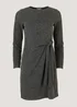 Grey Long Sleeve Jersey Dress - 8 Image 3