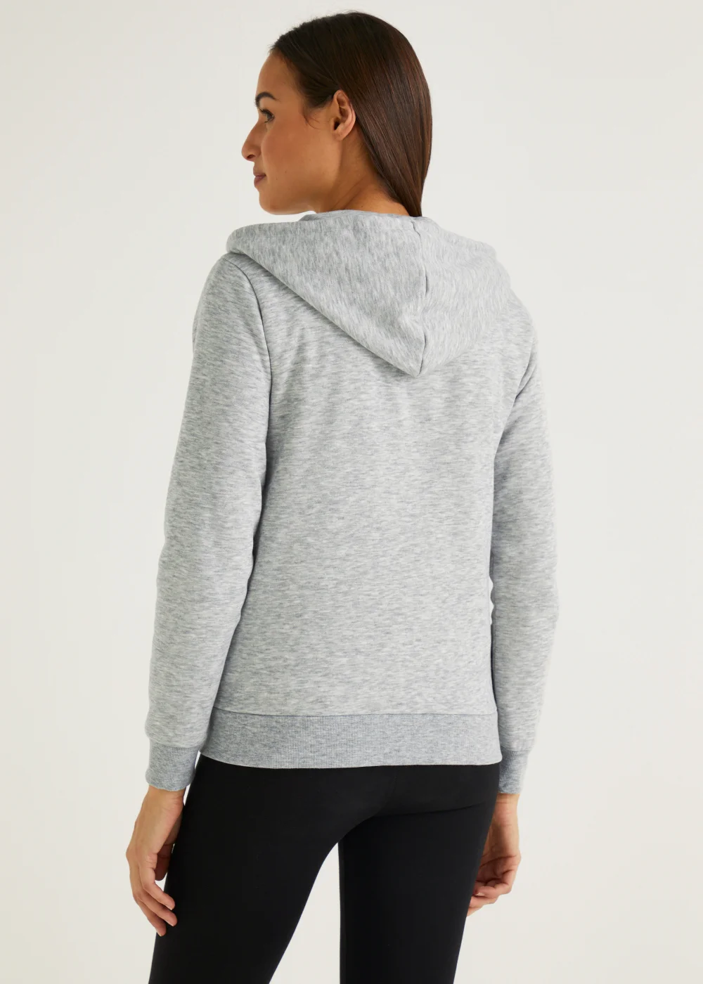Grey Zip Up Hoodie - S Image 3