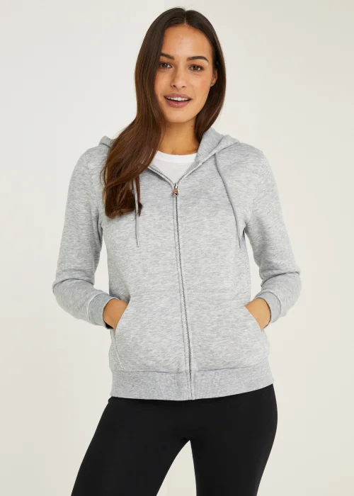 Grey Zip Up Hoodie - S Image 1