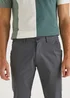 Grey Straight Fit Stretch Chinos - 30 Waist Regular Image 3